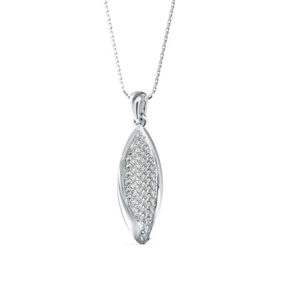 Dainty Charm Diamond Pendant Platinum