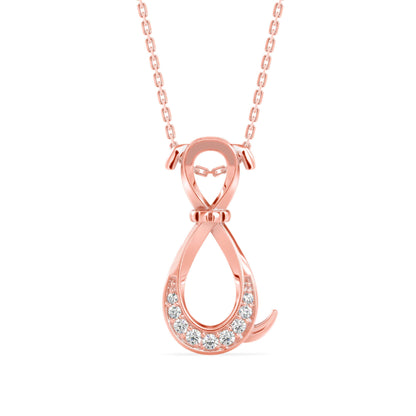 Profusion Charm Diamond Pendant Rose Gold