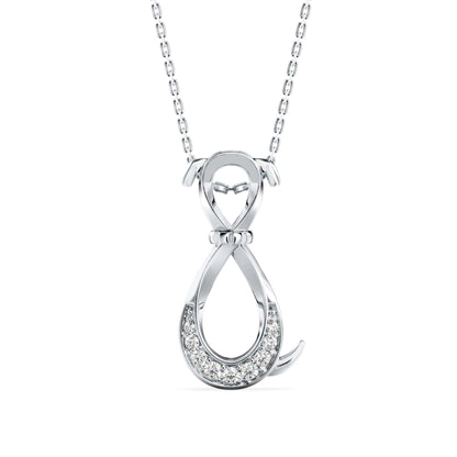 Profusion Charm Diamond Pendant White Gold