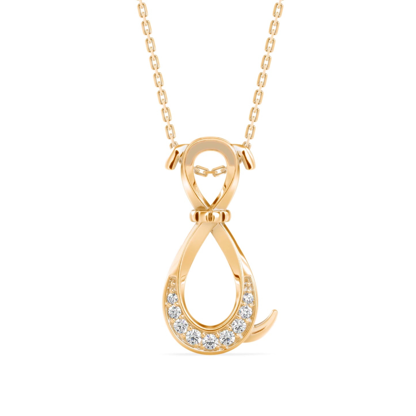 Profusion Charm Diamond Pendant Yellow Gold