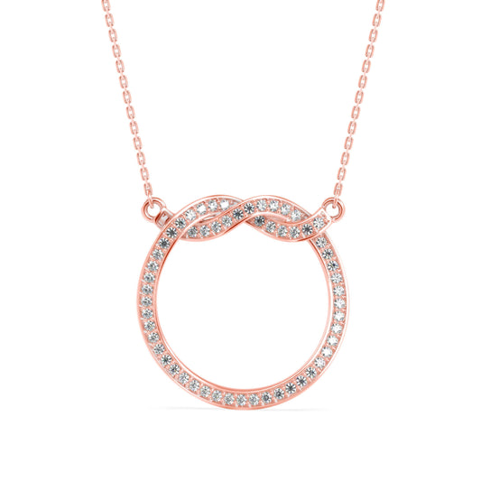 Infinite Shimmer Pendant Rose Gold