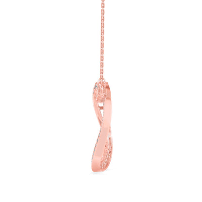 Infinite Shimmer Pendant Rose Gold