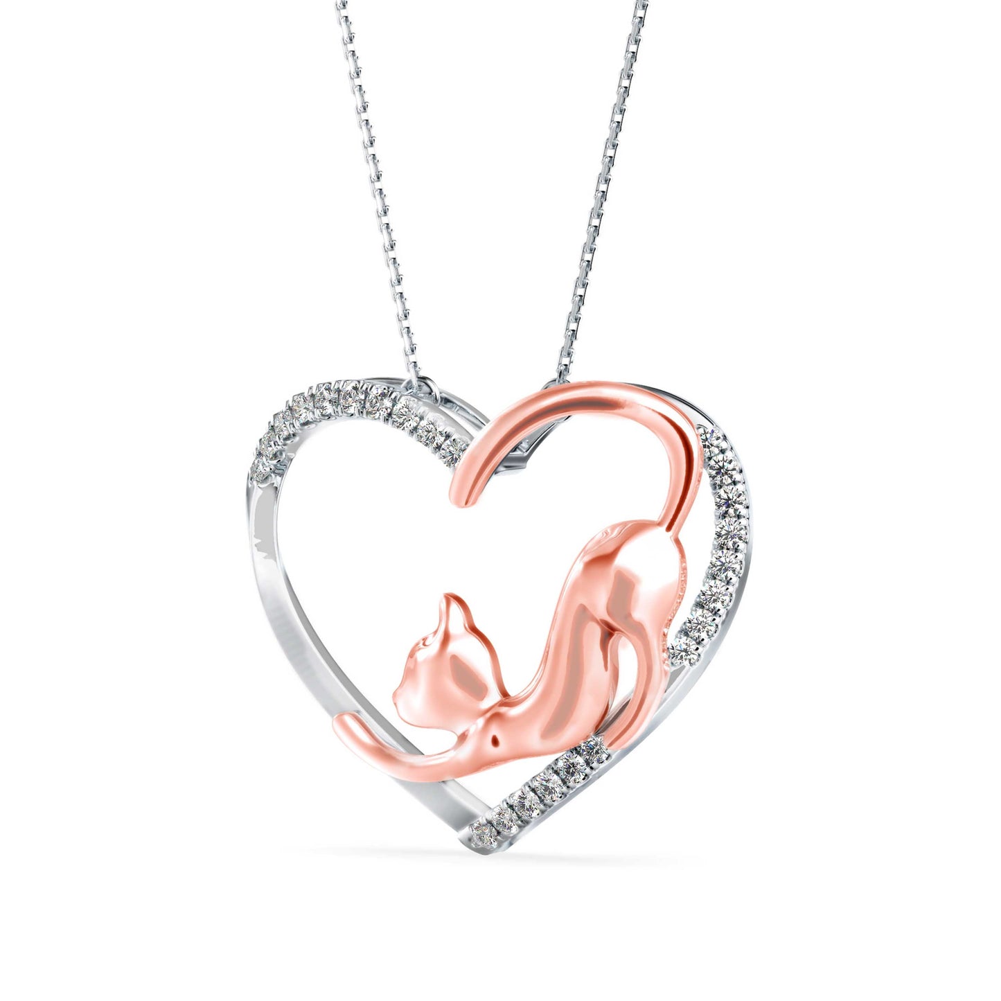 Foal Diamond Pendant Rose Gold