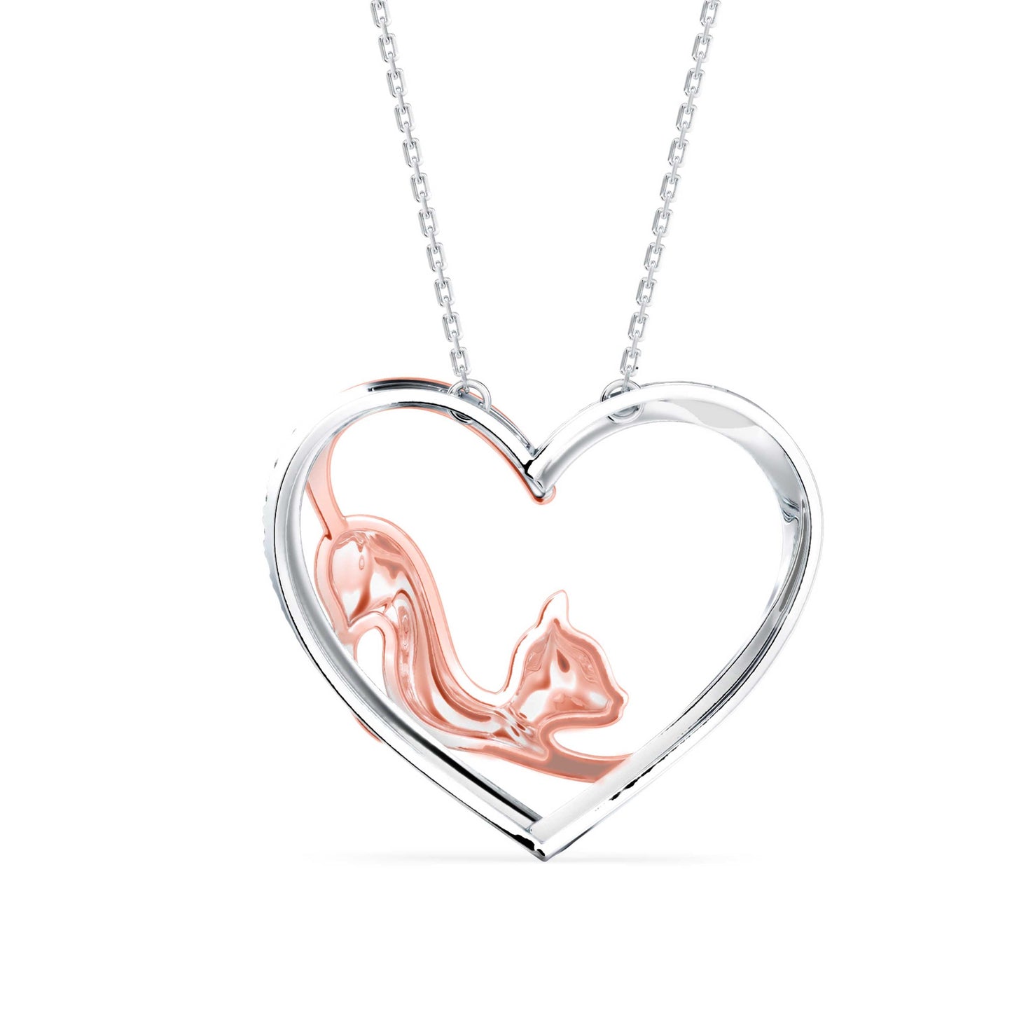 Foal Diamond Pendant Rose Gold