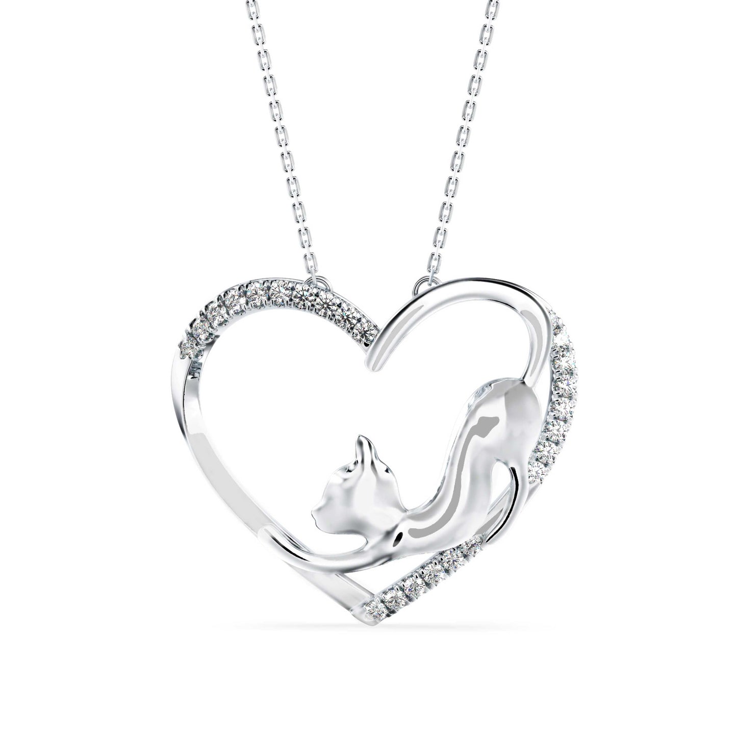 Foal Diamond Pendant Platinum