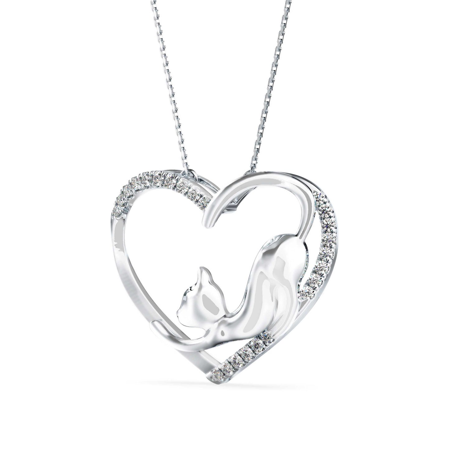 Foal Diamond Pendant Platinum