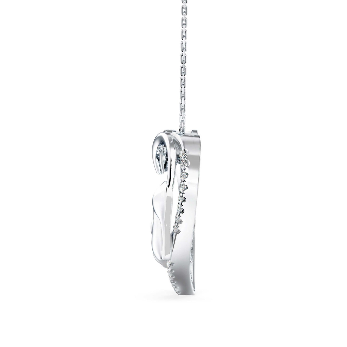 Foal Diamond Pendant Platinum