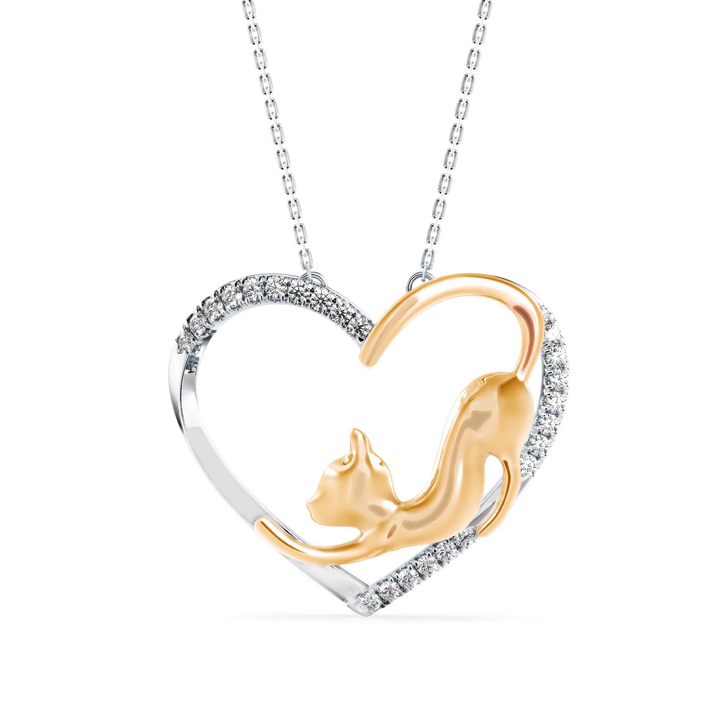 Foal Diamond Pendant Yellow Gold