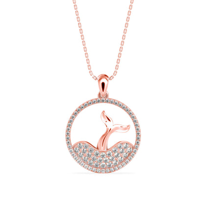 Gleam Diamond Pendant Rose Gold