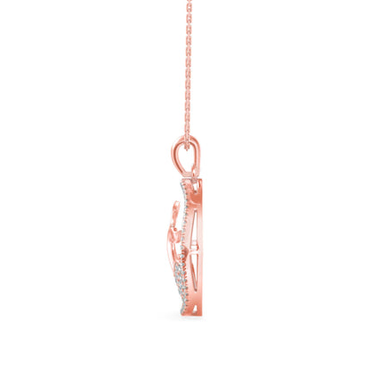 Gleam Diamond Pendant Rose Gold