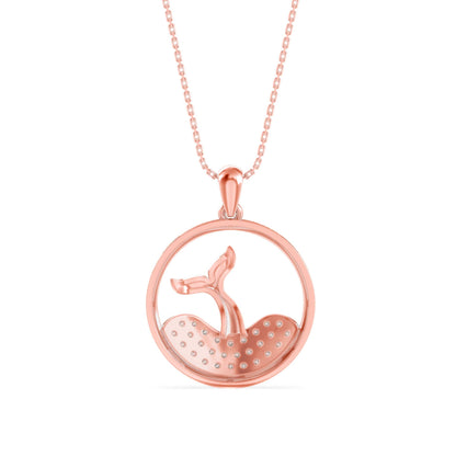 Gleam Diamond Pendant Rose Gold