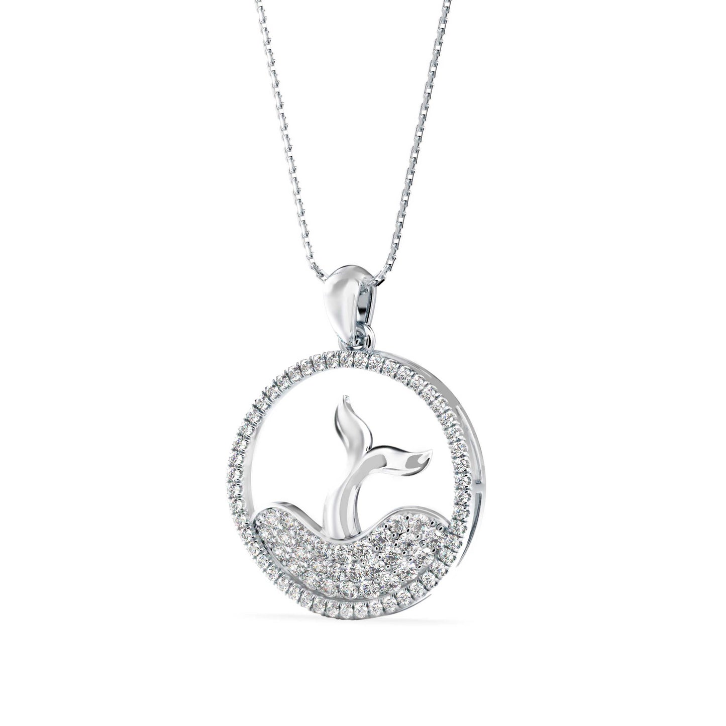 Gleam Diamond Pendant Platinum