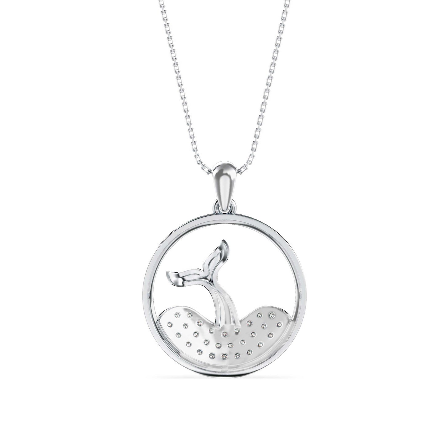 Gleam Diamond Pendant Platinum