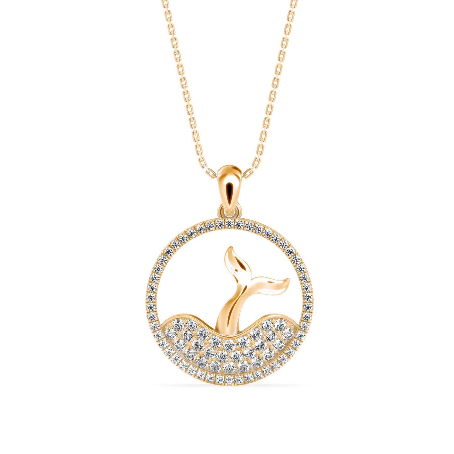 Gleam Diamond Pendant Yellow Gold