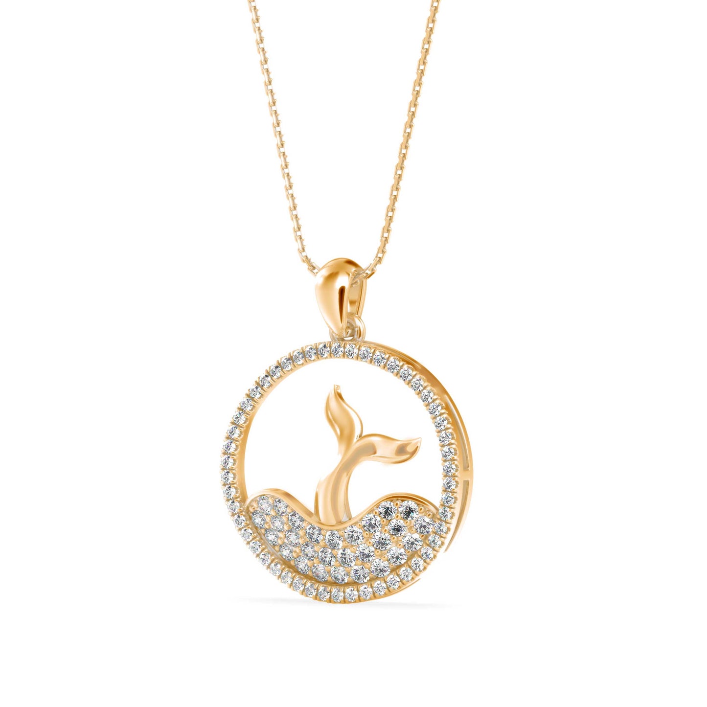 Gleam Diamond Pendant Yellow Gold