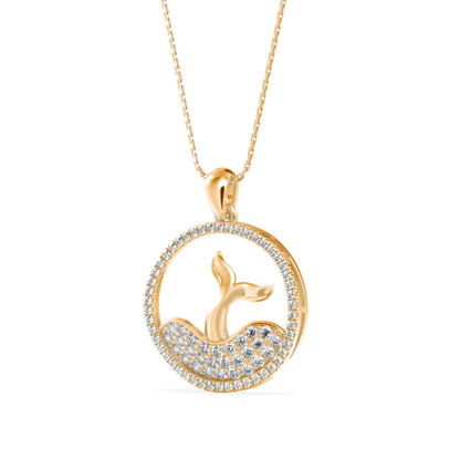 Gleam Diamond Pendant Yellow Gold