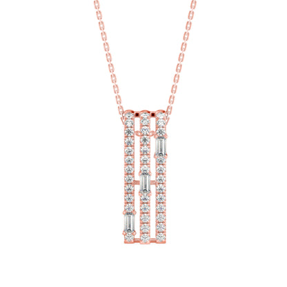 Savor Charm Diamond Pendant Rose Gold