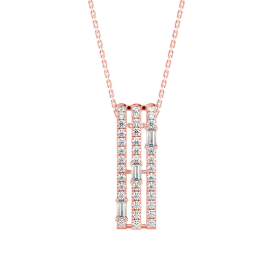 Savor Charm Diamond Pendant Rose Gold