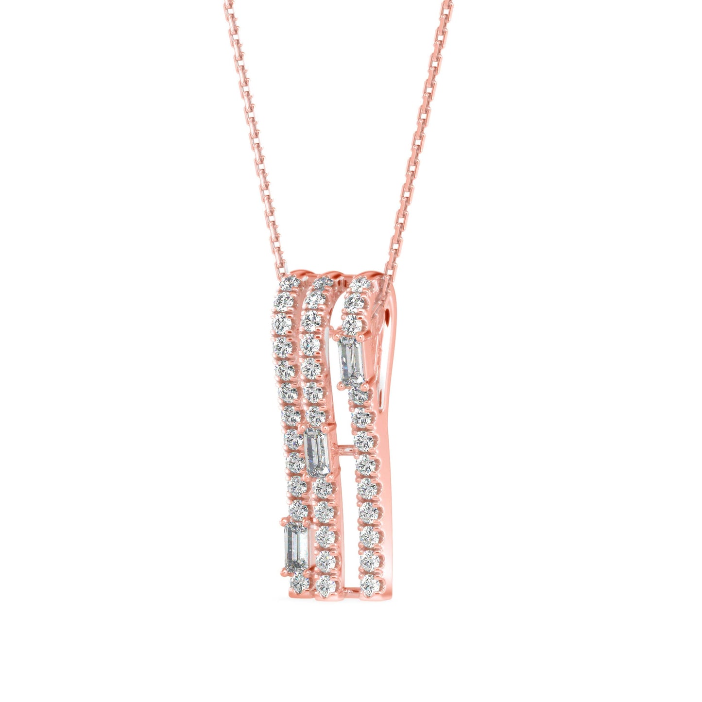 Savor Charm Diamond Pendant Rose Gold