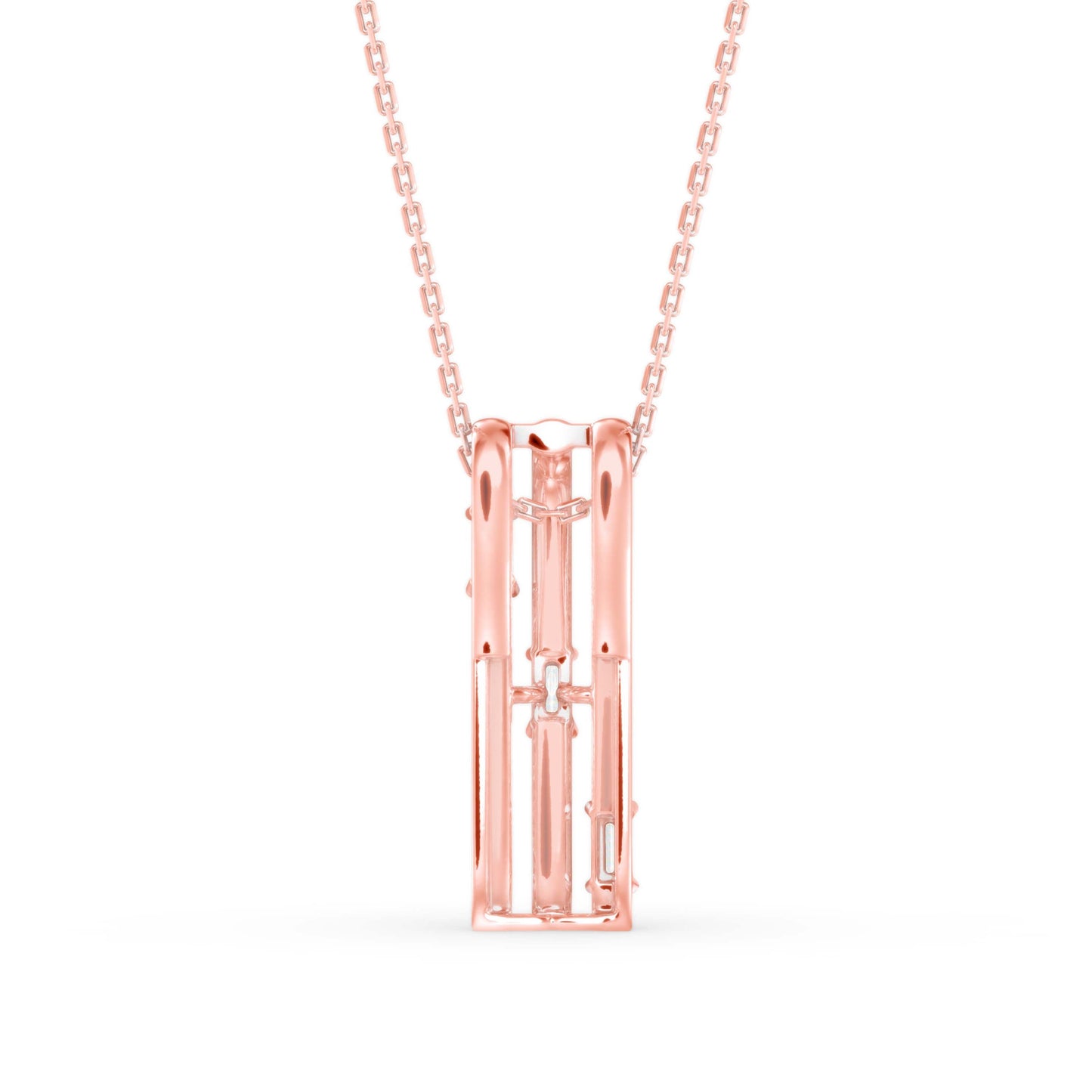 Savor Charm Diamond Pendant Rose Gold