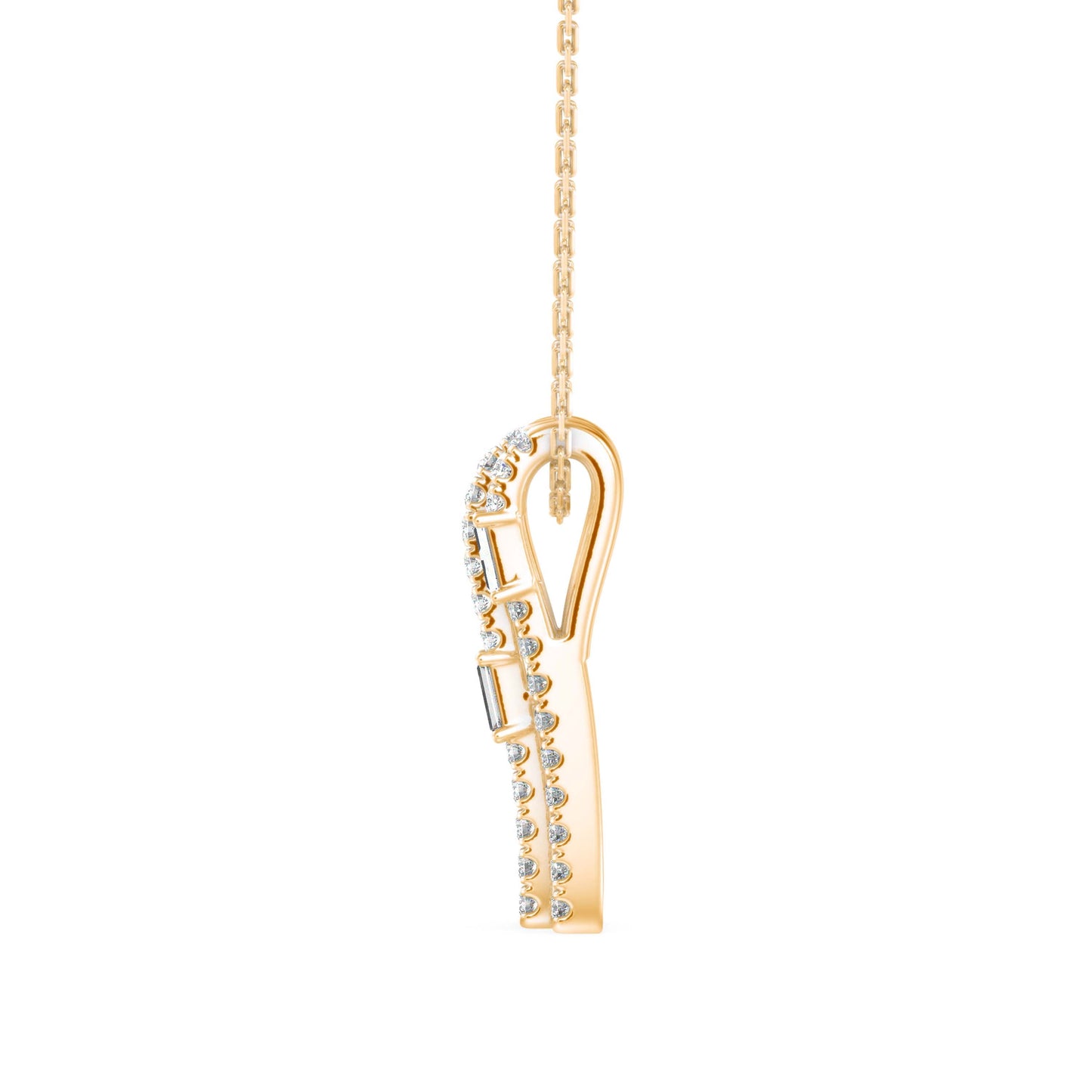 Savor Charm Diamond Pendant Yellow Gold