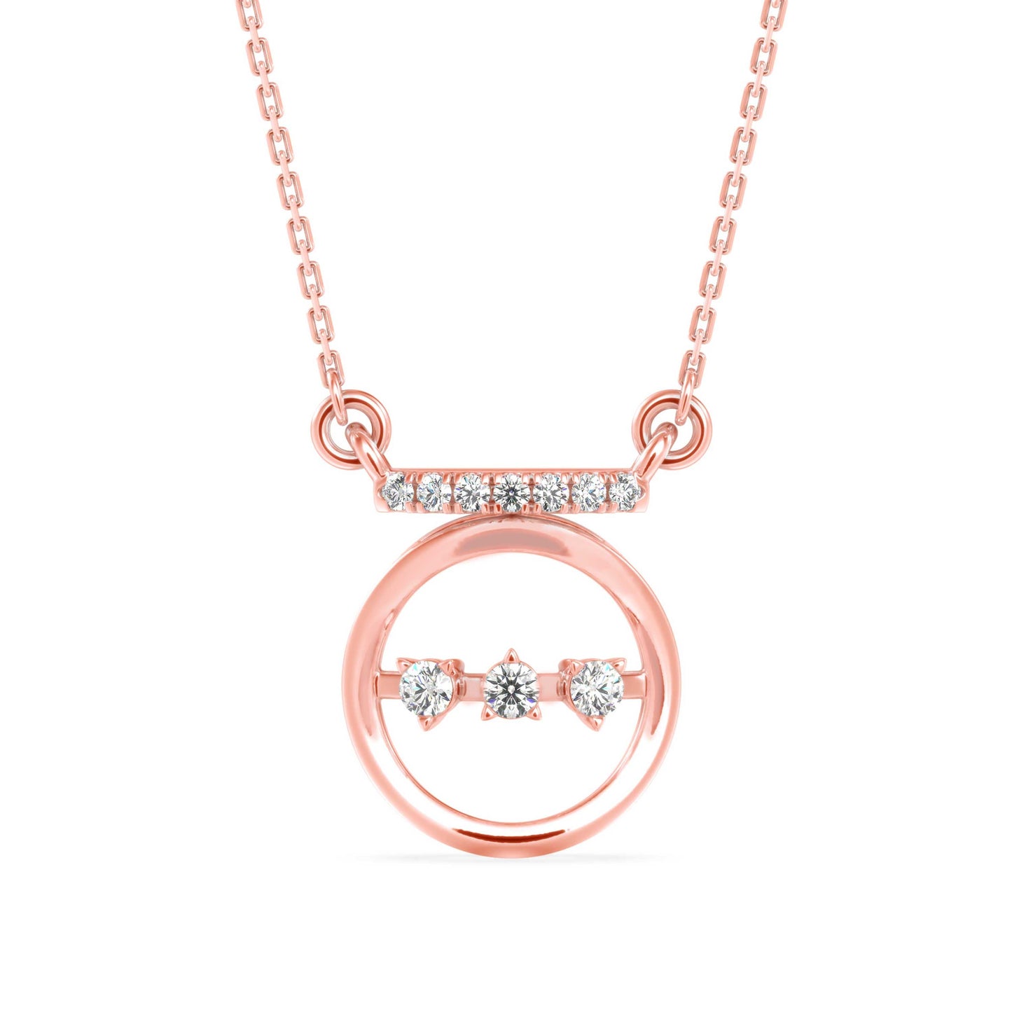 Celestial Glamour Pendant Rose Gold