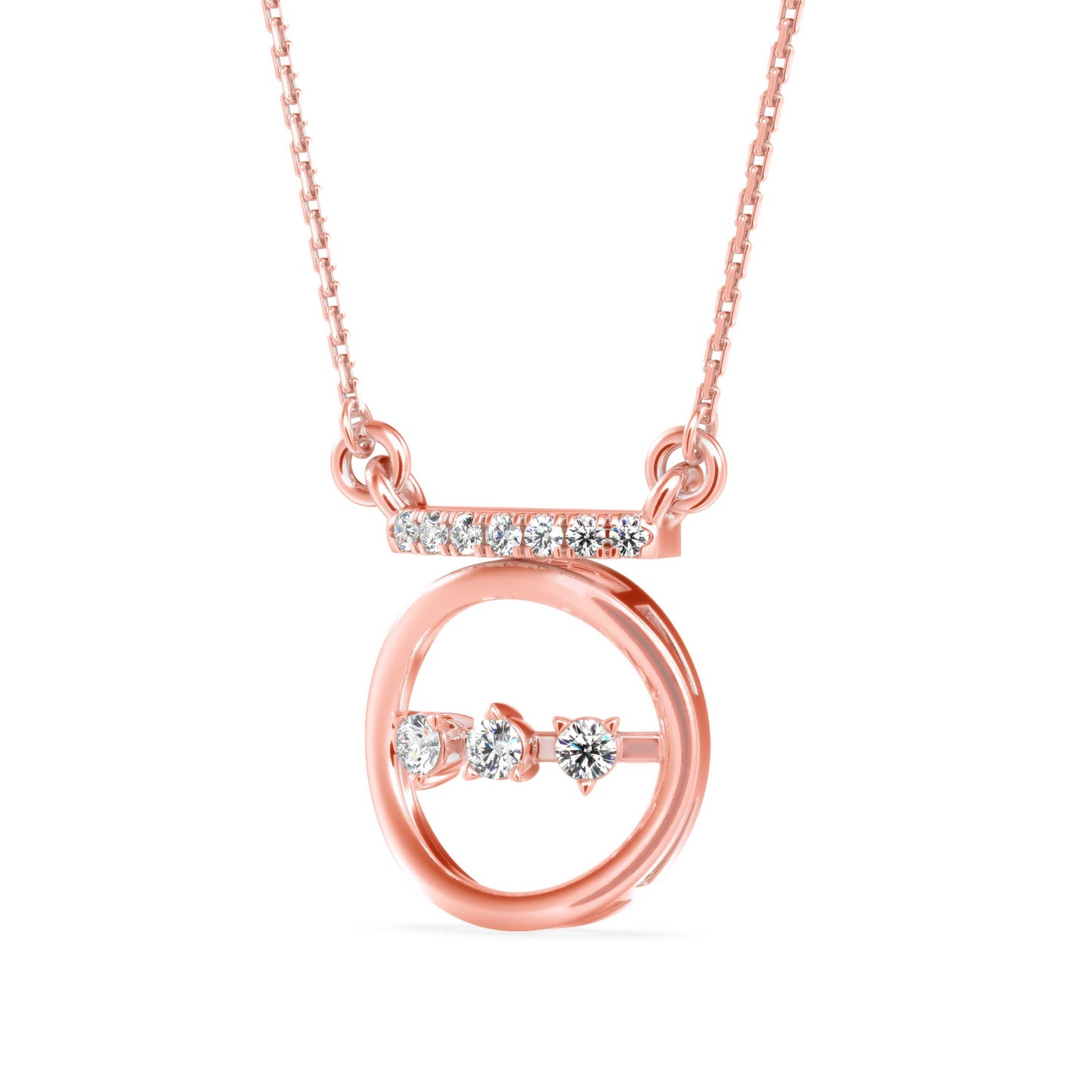 Celestial Glamour Pendant Rose Gold