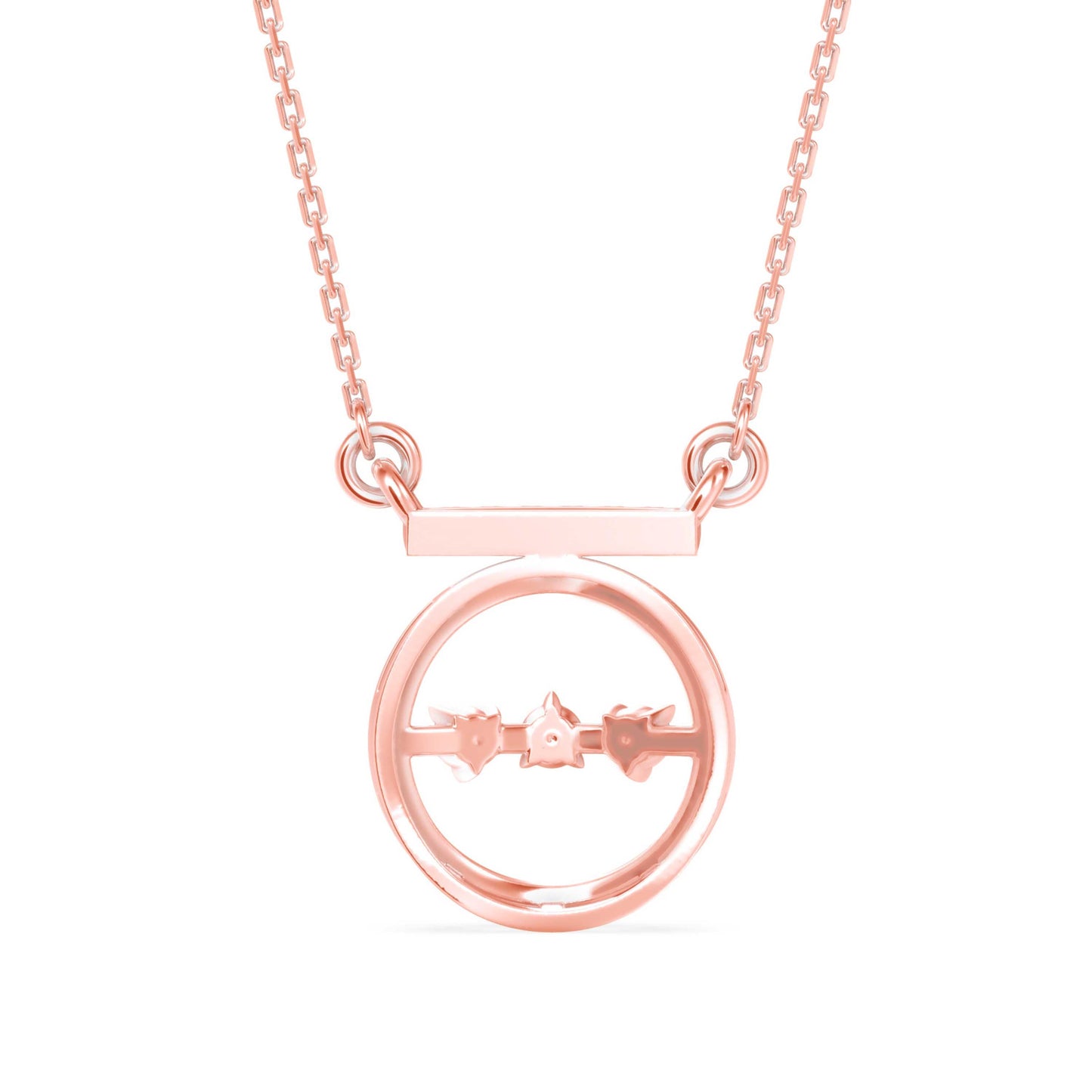 Celestial Glamour Pendant Rose Gold