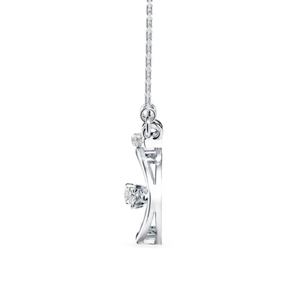 Celestial Glamour Pendant White Gold