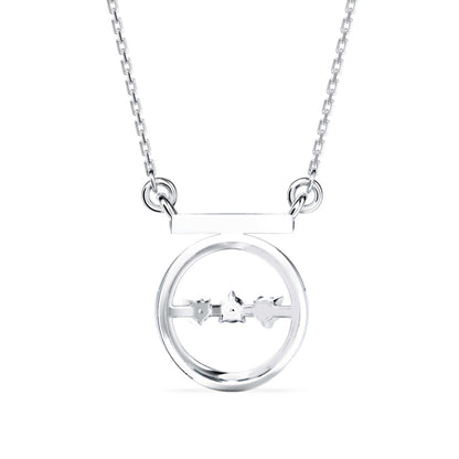 Celestial Glamour Pendant White Gold