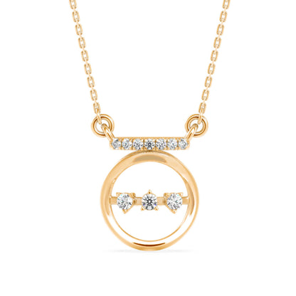 Celestial Glamour Pendant Yellow Gold