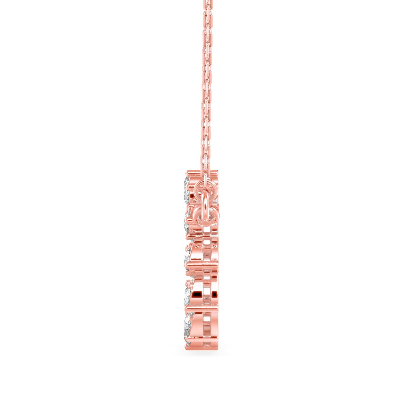 Gemstone Elegance Pendant Rose Gold