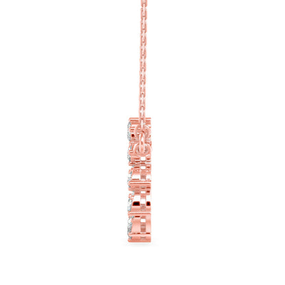 Gemstone Elegance Pendant Rose Gold