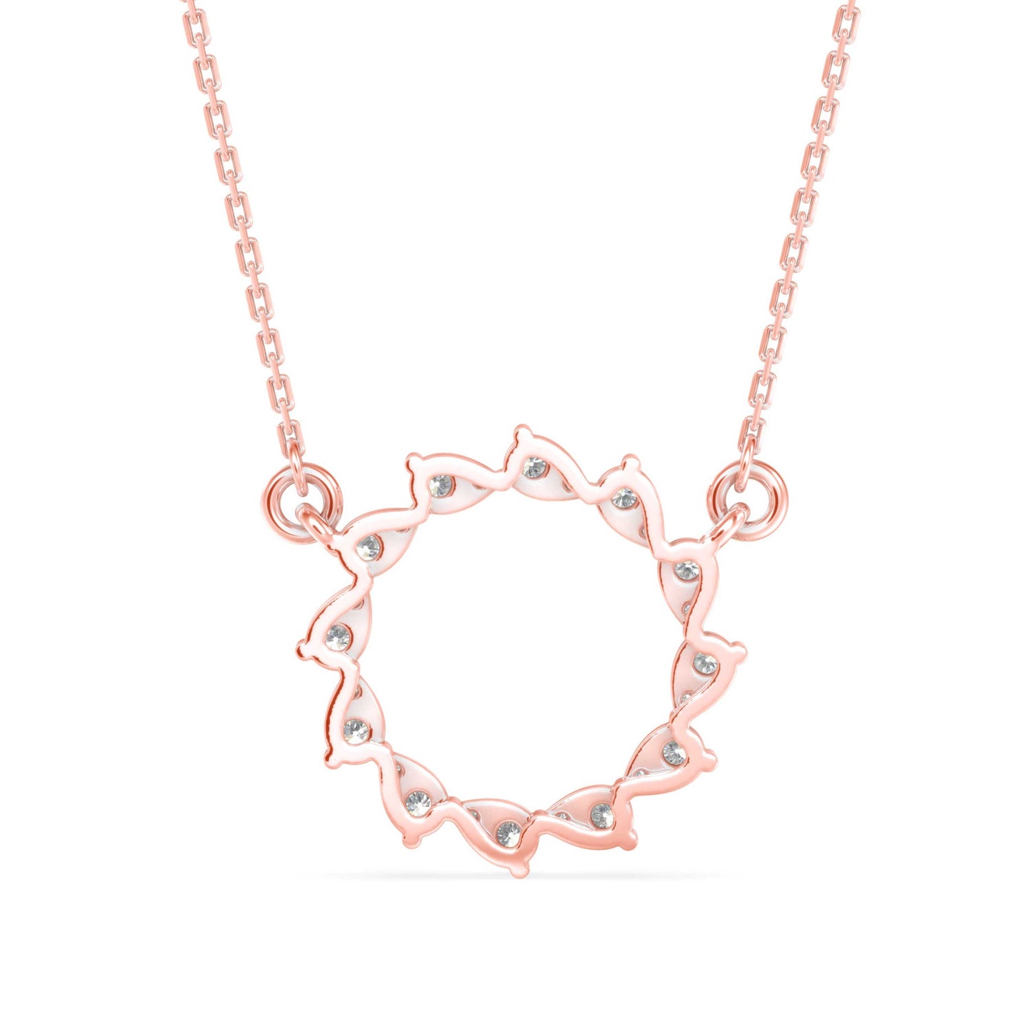 Gemstone Elegance Pendant Rose Gold