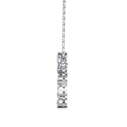 Gemstone Elegance Pendant Platinum