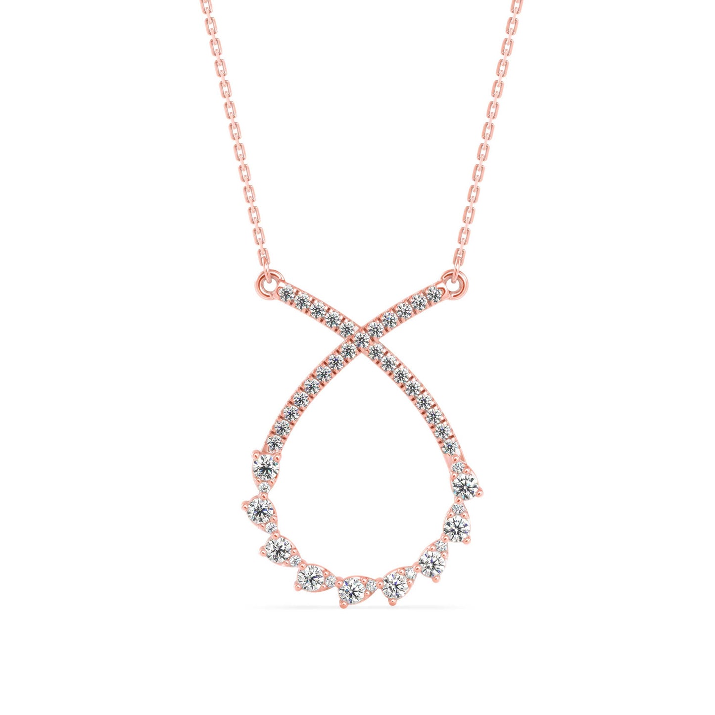 Sparkling Serenity Pendant Rose Gold