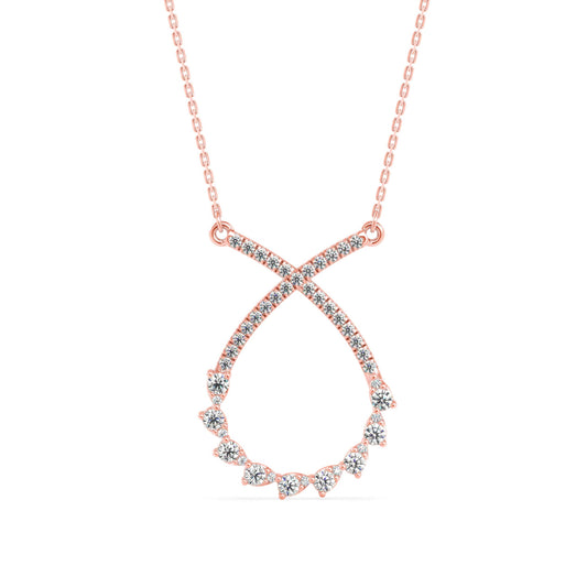 Sparkling Serenity Pendant Rose Gold