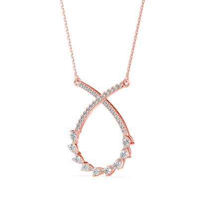 Sparkling Serenity Pendant Rose Gold