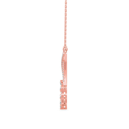 Sparkling Serenity Pendant Rose Gold