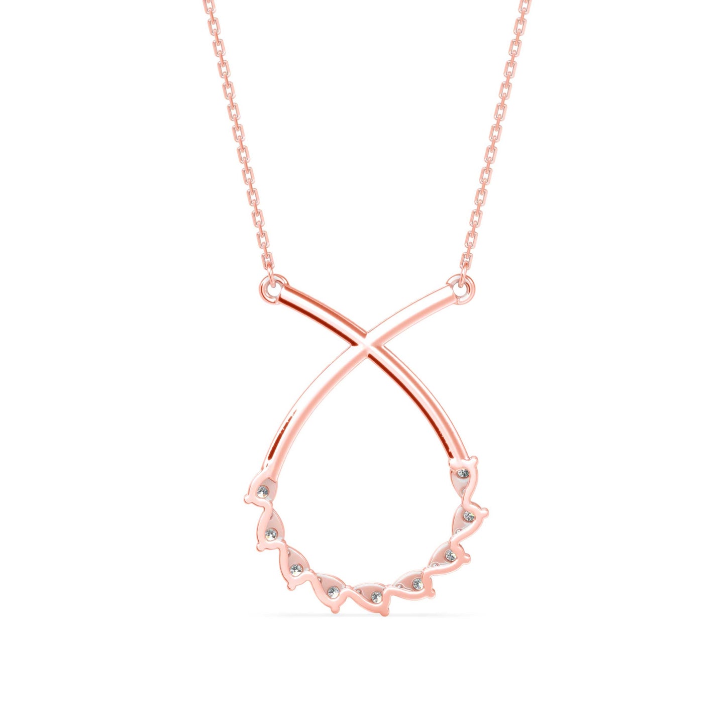 Sparkling Serenity Pendant Rose Gold