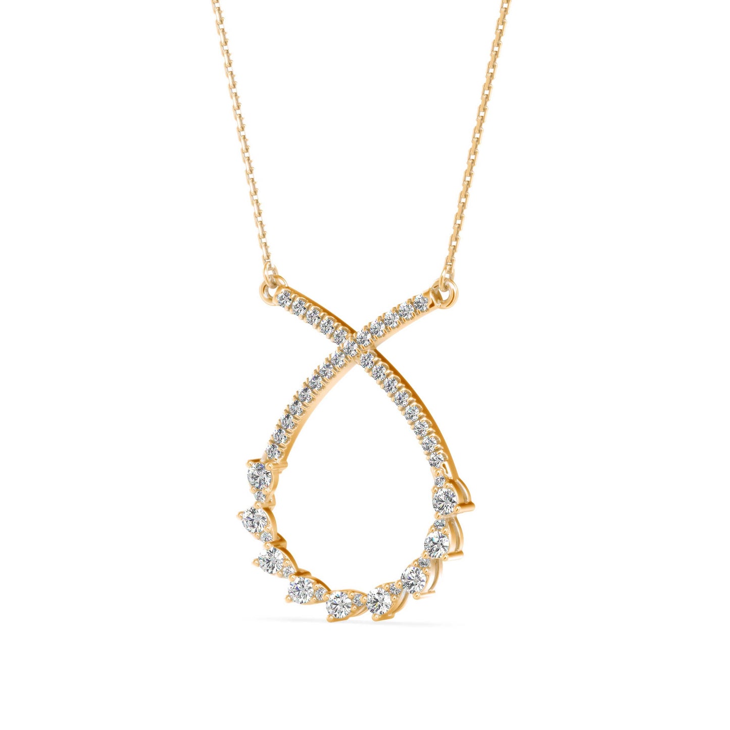 Sparkling Serenity Pendant Yellow Gold