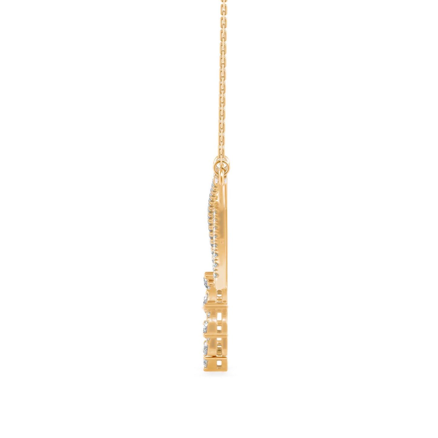 Sparkling Serenity Pendant Yellow Gold