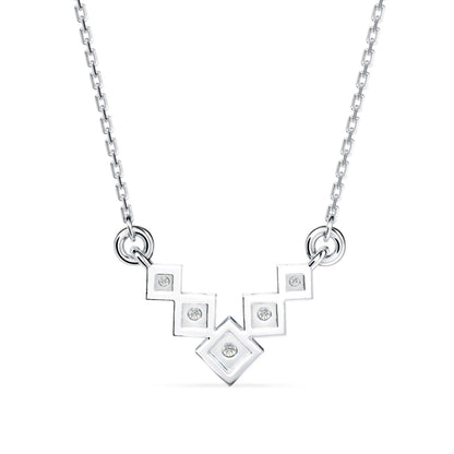 Diamond Delight Pendant White Gold