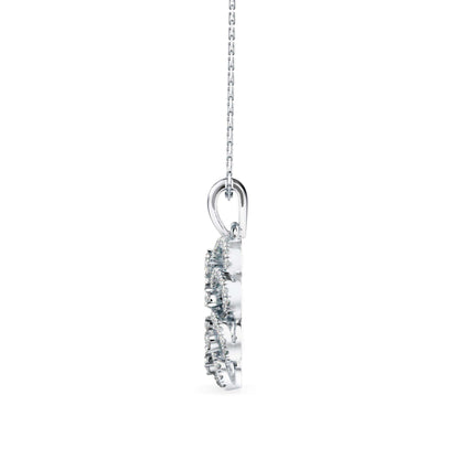 Nebula Diamond Charm Pendant Platinum