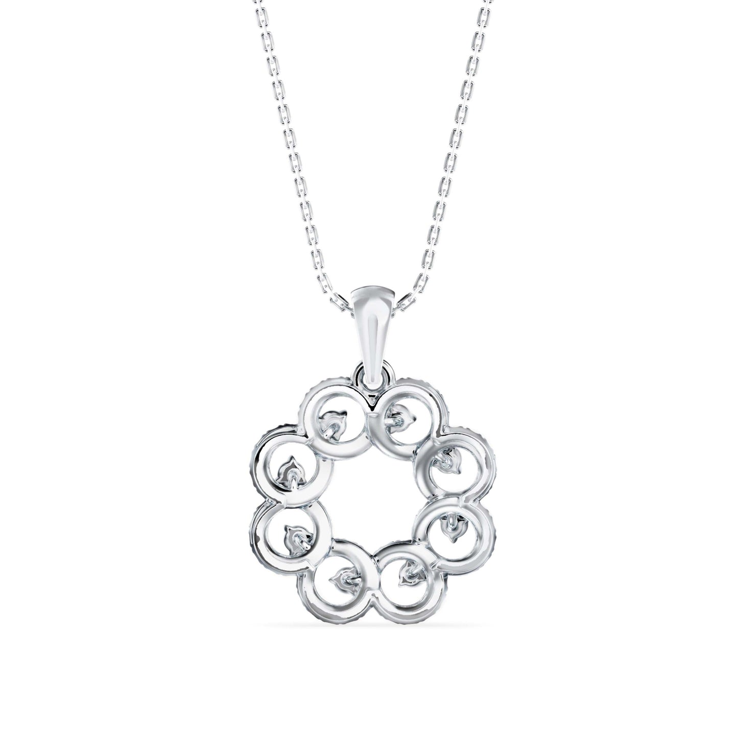 Nebula Diamond Charm Pendant Platinum