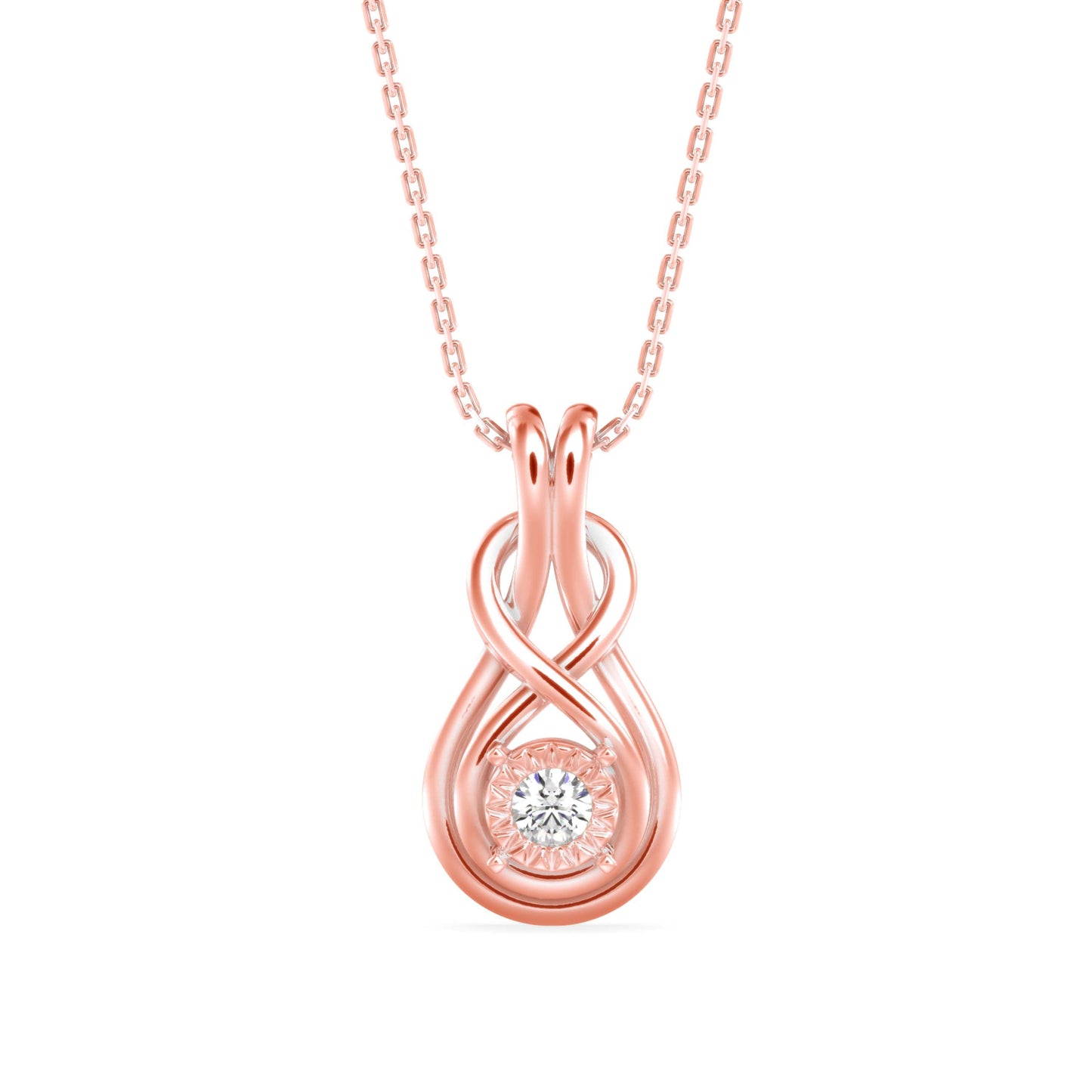 Hebe Diamond Pendant Rose Gold