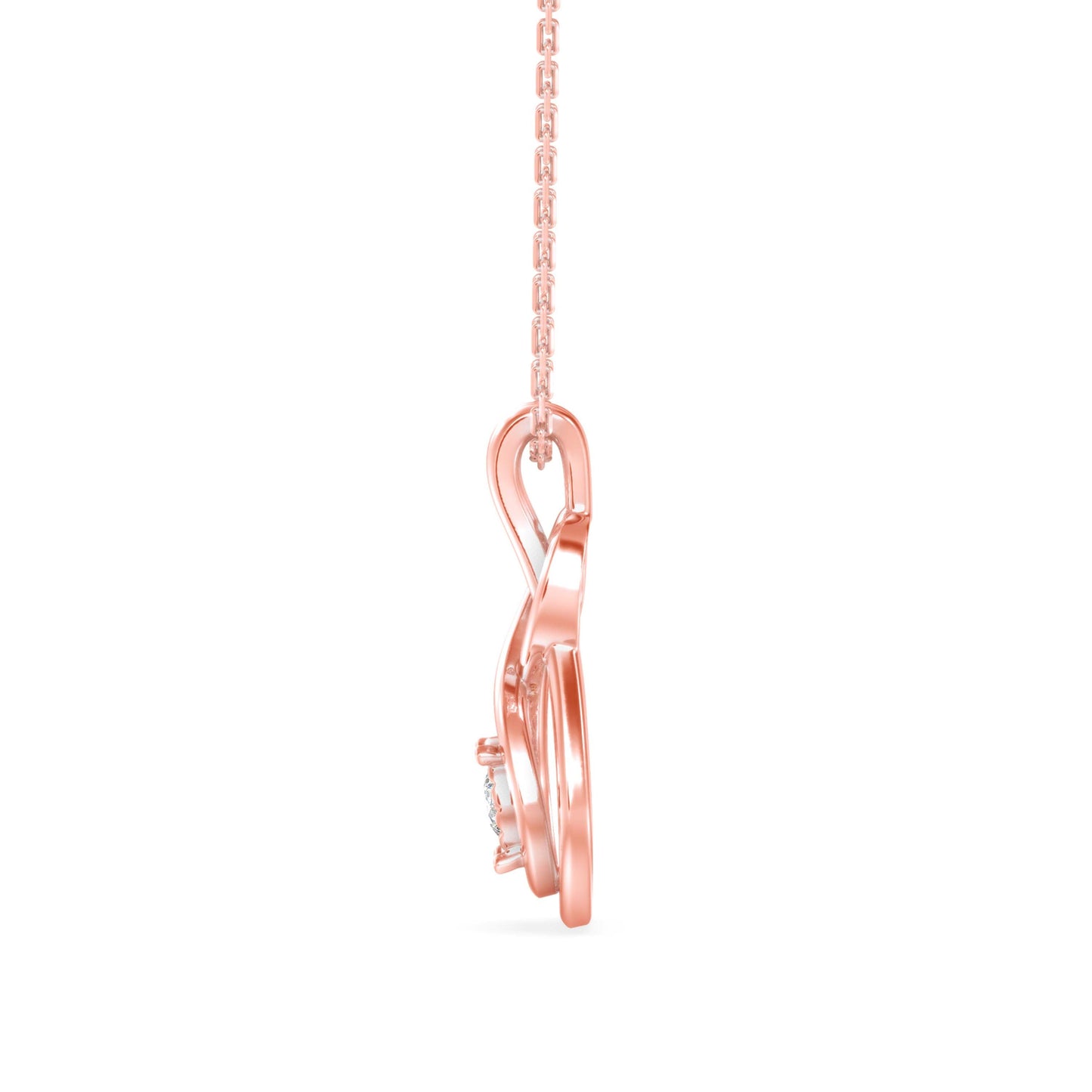 Hebe Diamond Pendant Rose Gold