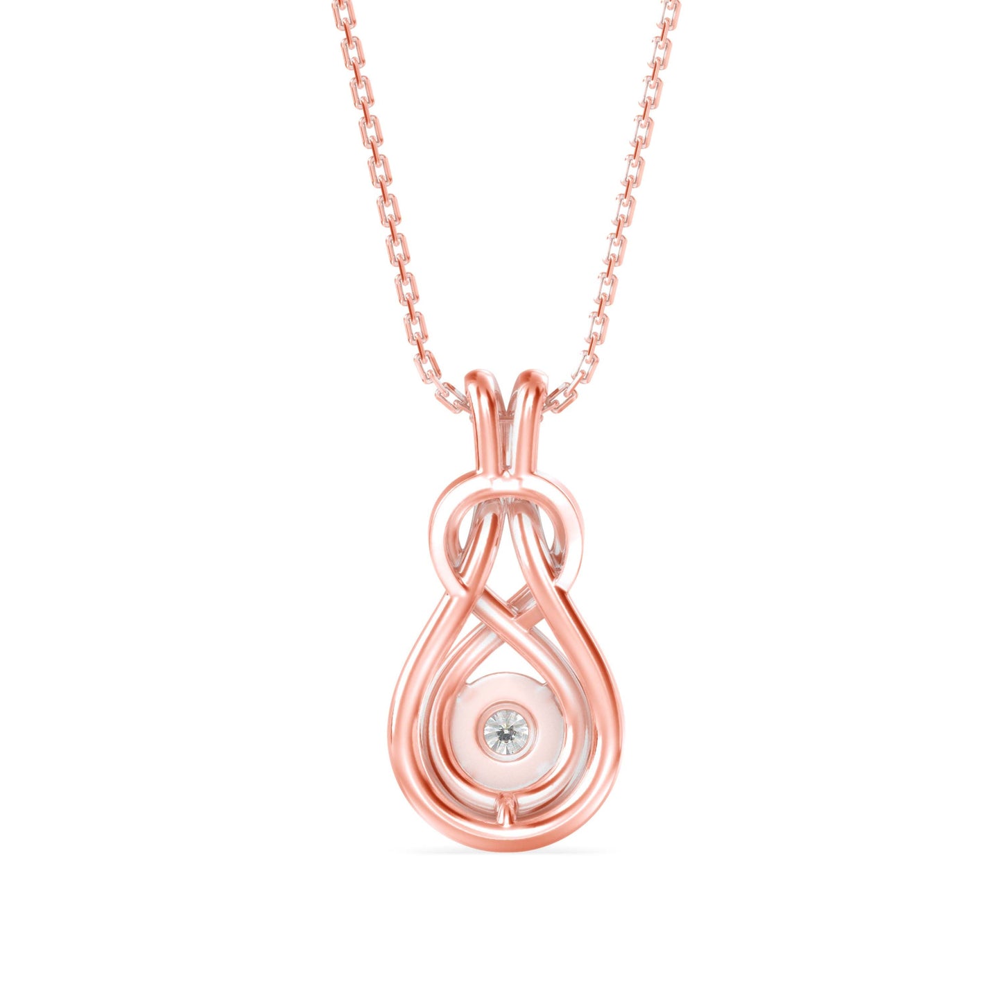 Hebe Diamond Pendant Rose Gold