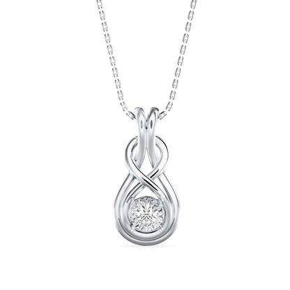 Hebe Diamond Pendant White Gold