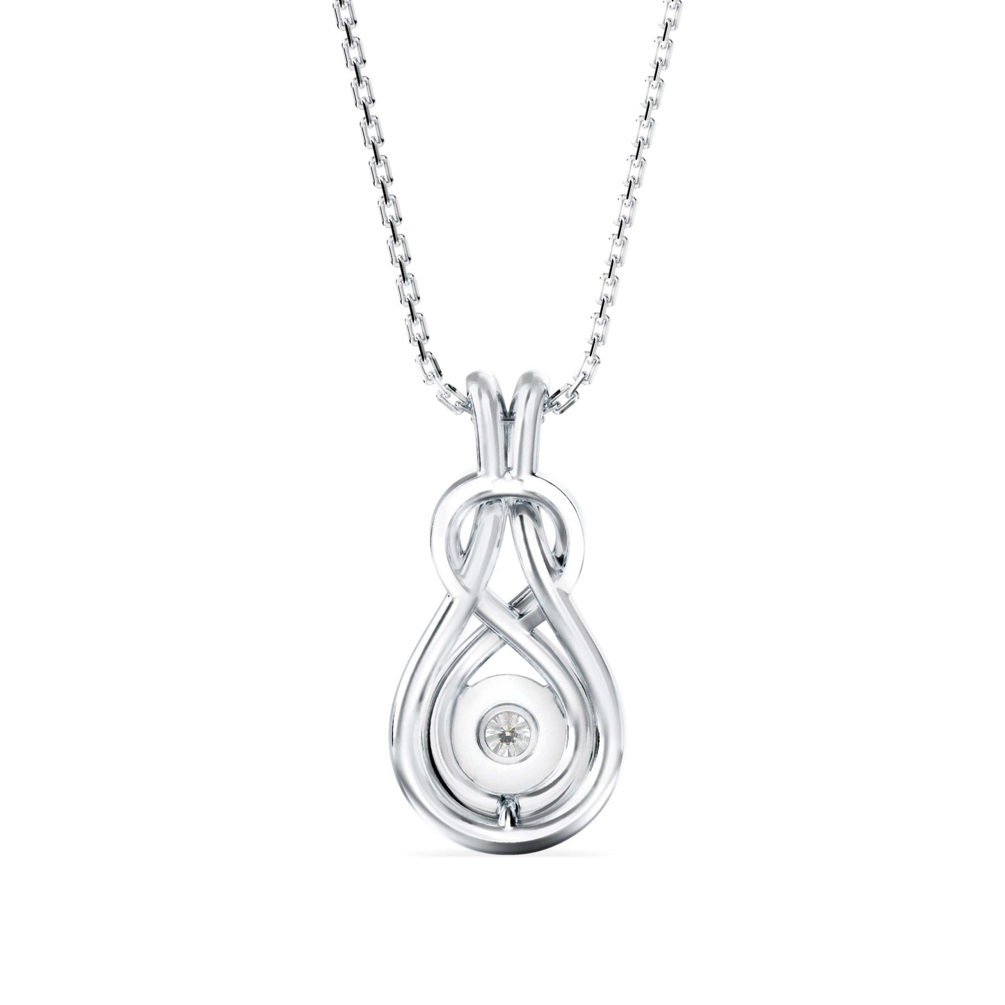 Hebe Diamond Pendant White Gold